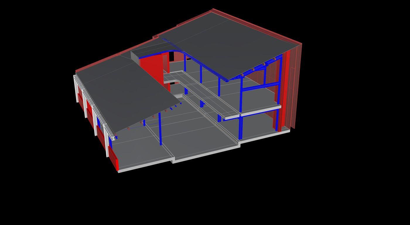 Maquette 3D de l'ensemble
