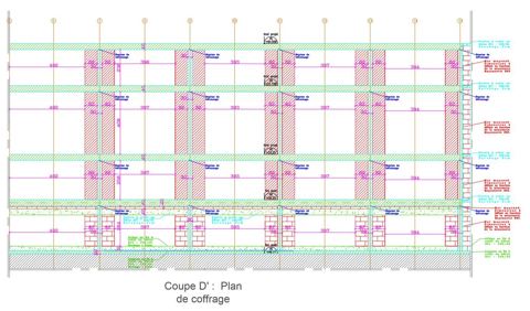 MESRI Langevin · plan de coffrage